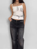 Strappy White Blouse