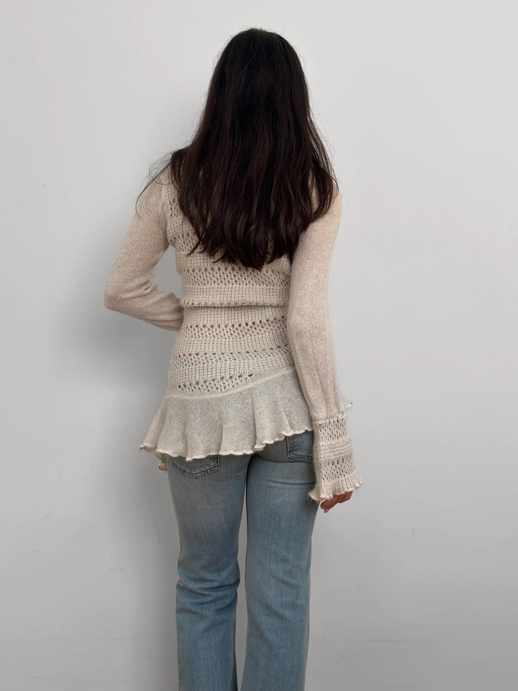 Ruffled Wool Sweater
