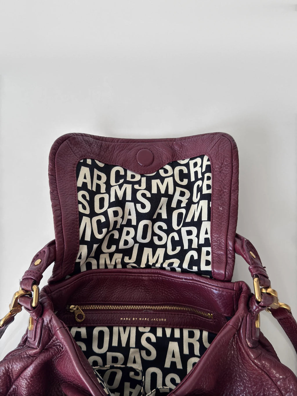 Marc Jacobs Burgundy Leather Bag