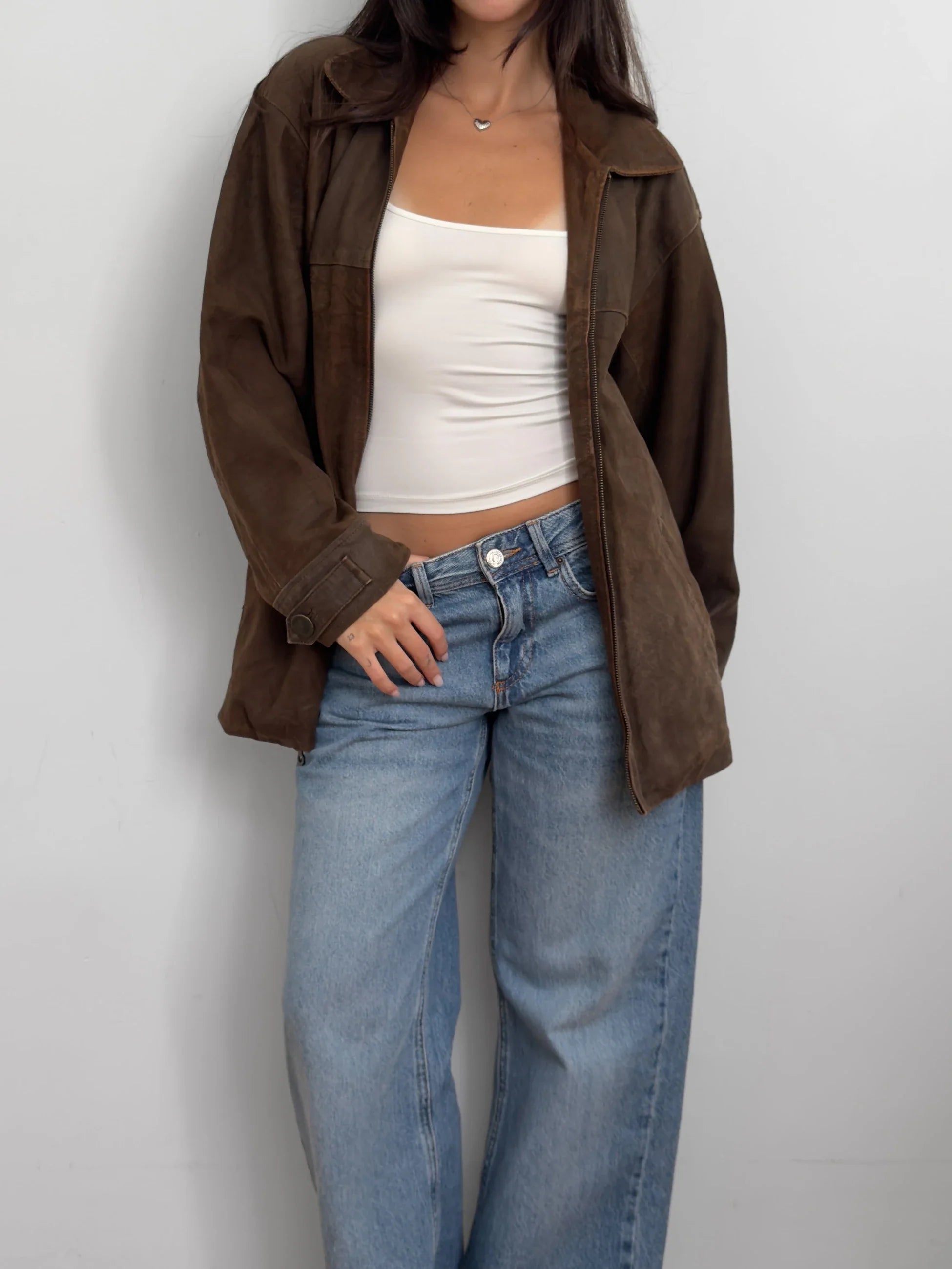 Brown Suede Coat
