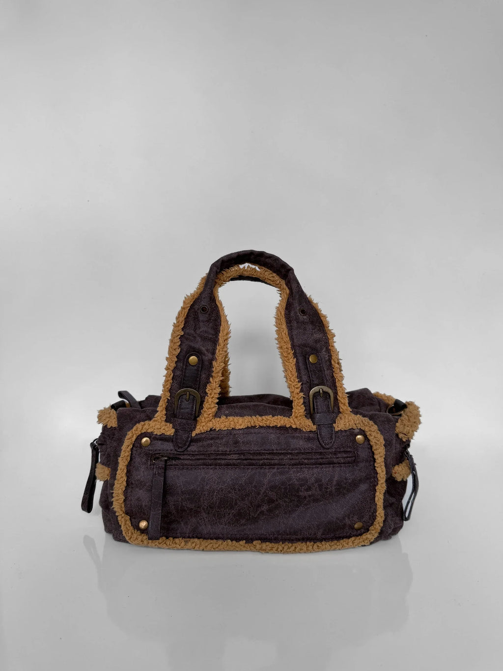 Feathered Purple Bag