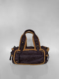 Feathered Purple Bag