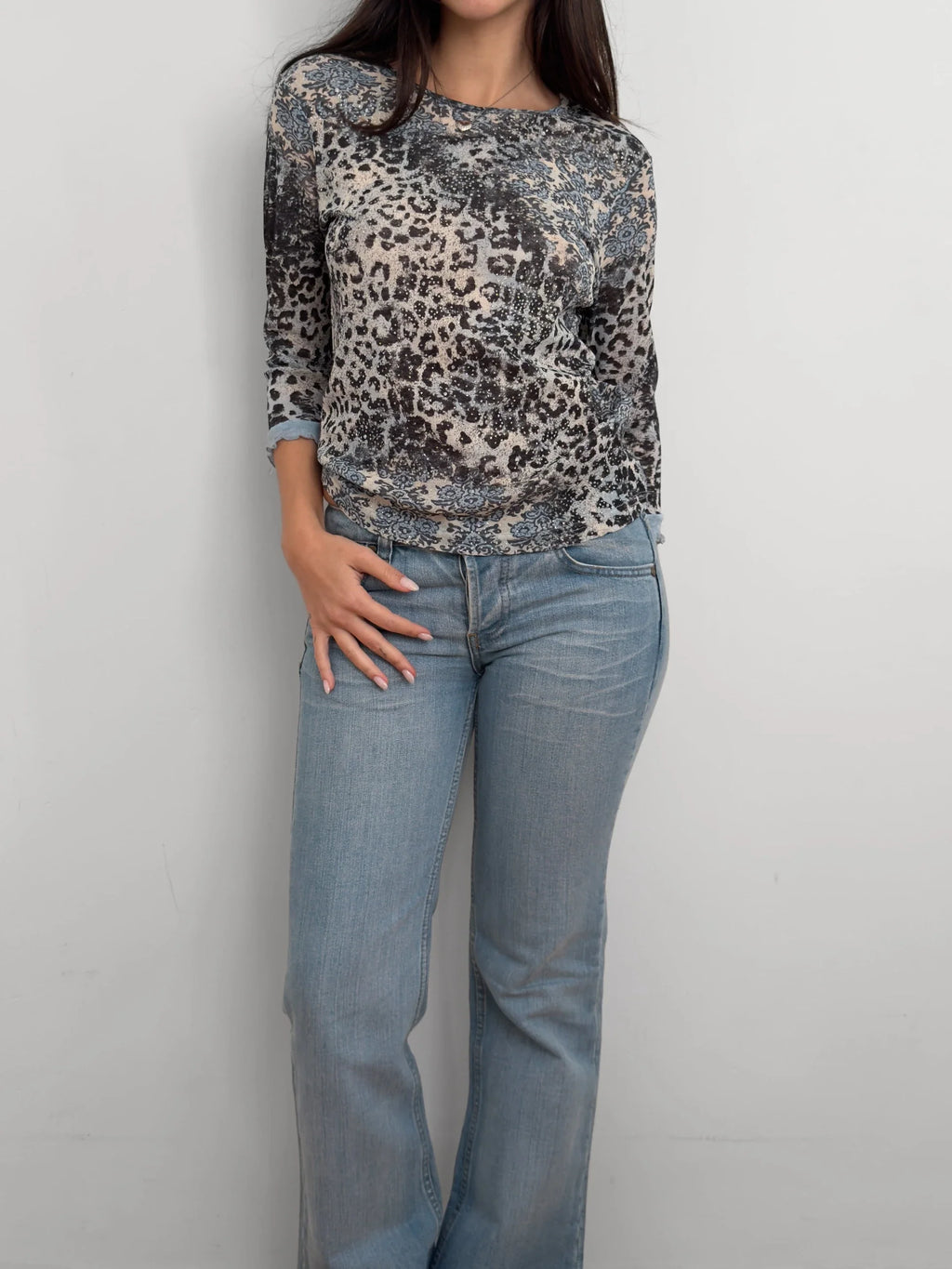 Patterned Shimmer Blouse