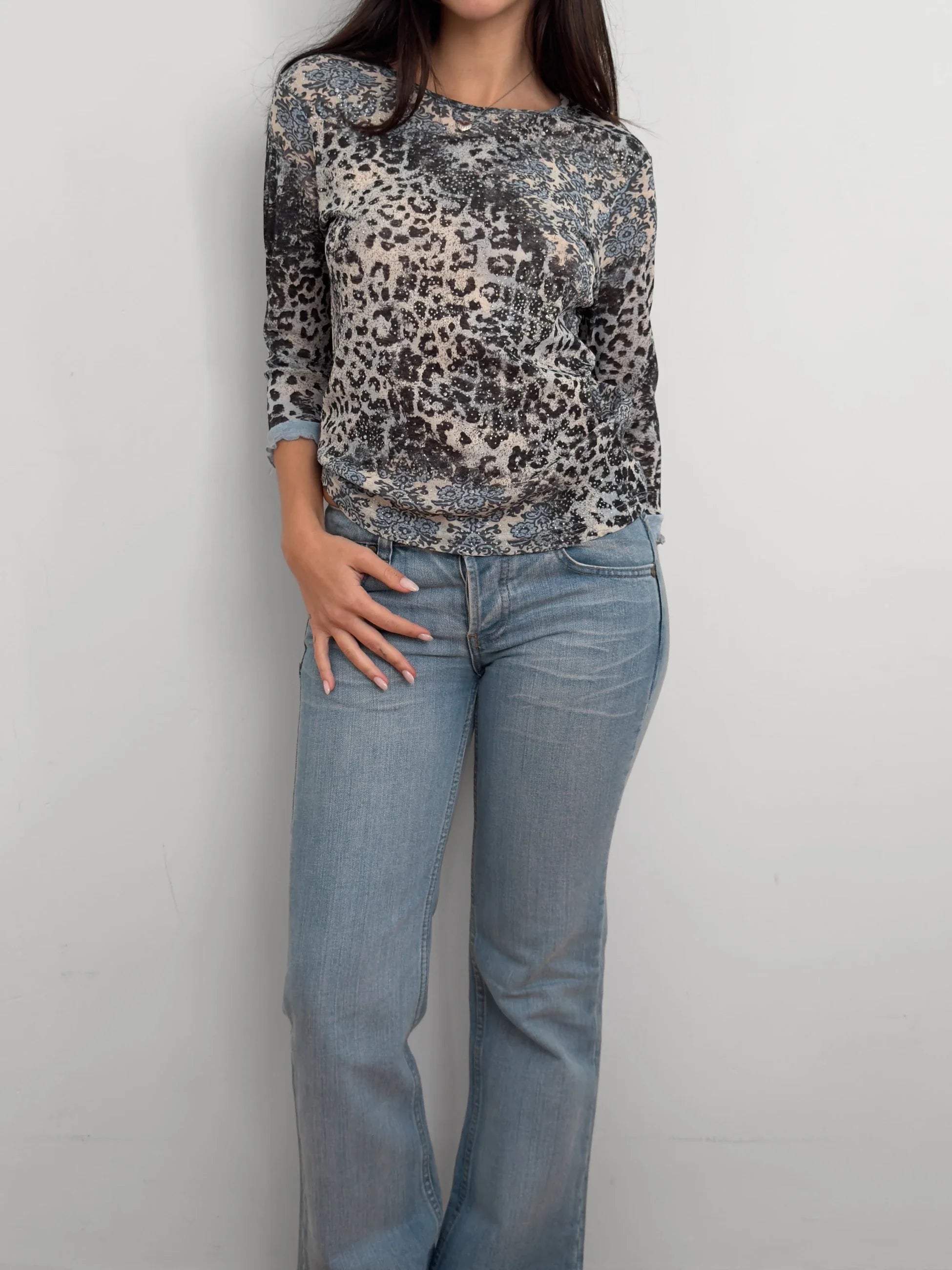 Patterned Shimmer Blouse