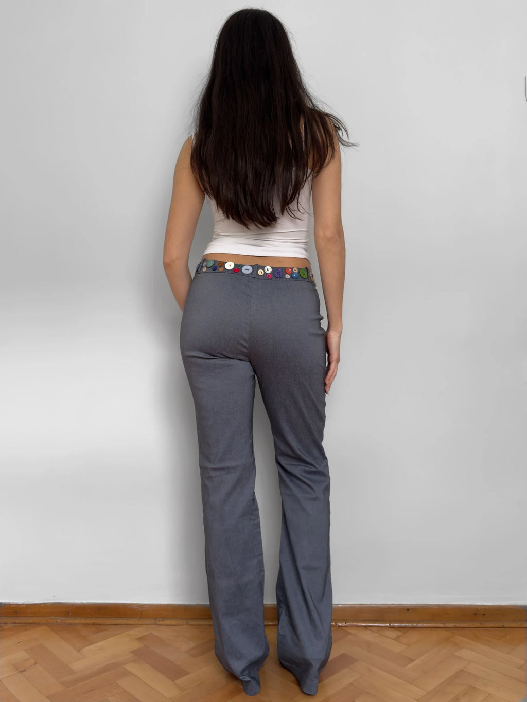 Button-Detailed Trousers