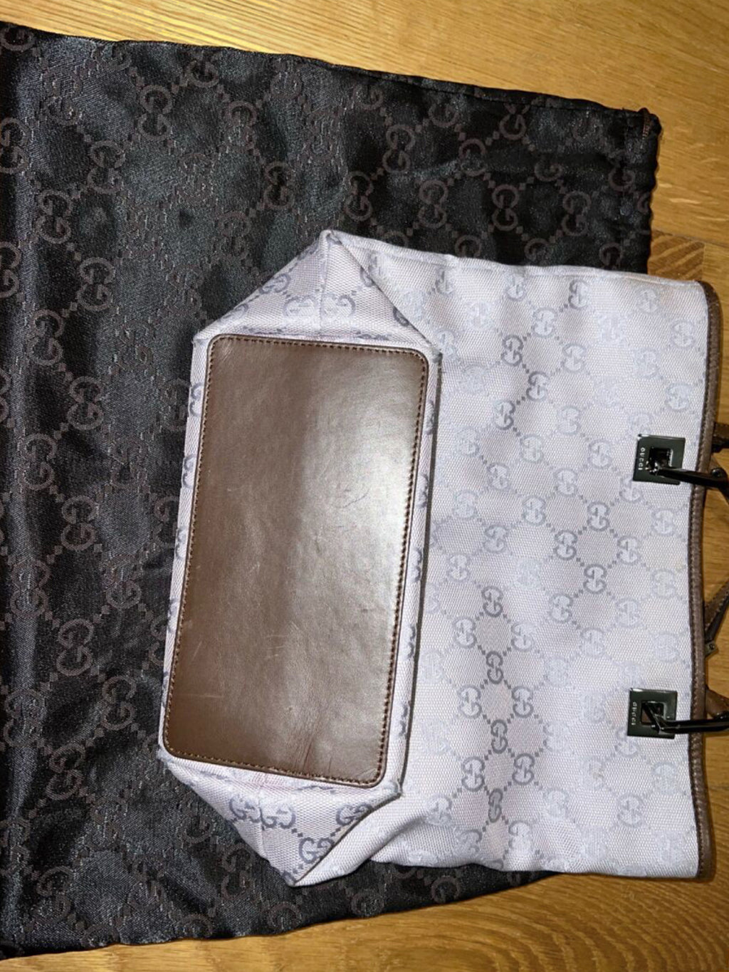 Gucci GG Lavender Canvas Bag