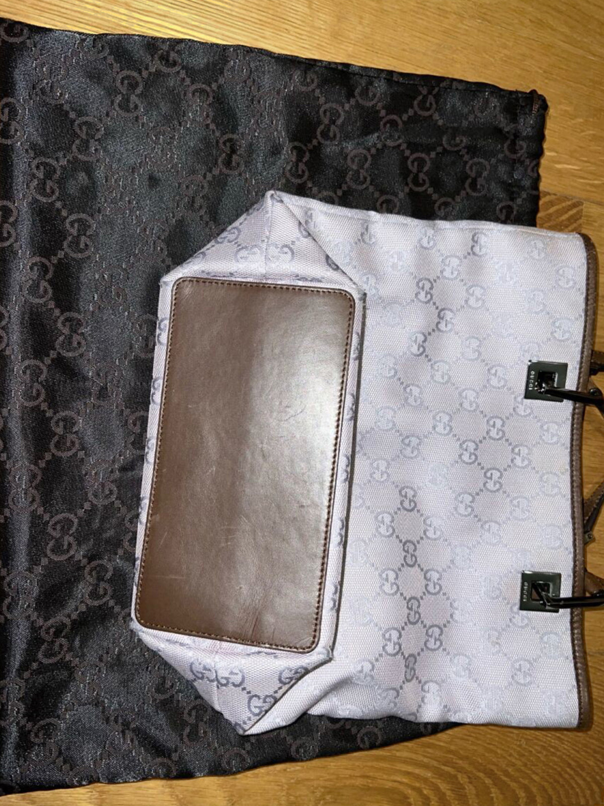 Gucci GG Lavender Canvas Bag